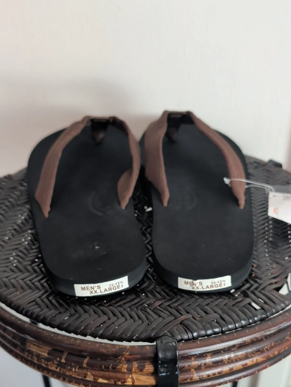 Rainbow Sandals Men's Cloud Sandals, Brown/Black, Men's XX-Large / 12-13.5 D